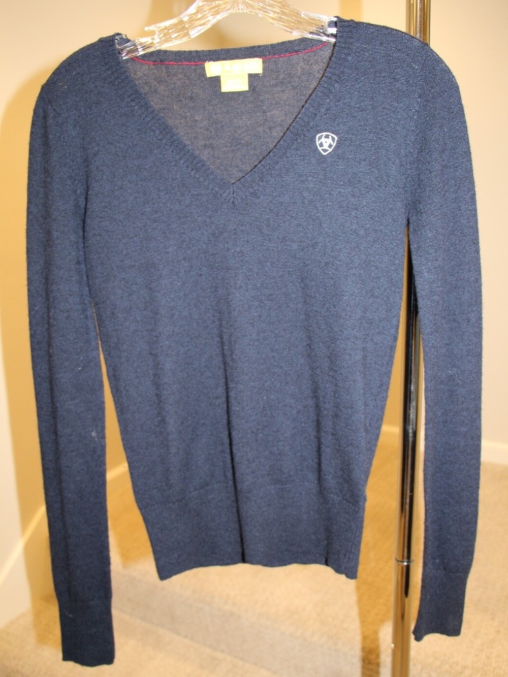 Ariat Elbow Patch Sweater - Navy Women size XS